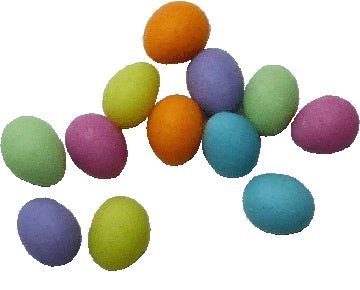 Dollhouse Easter Eggs Assorted Colors Set of 12 1:12 Scale Miniature Food - MiniatureCrush