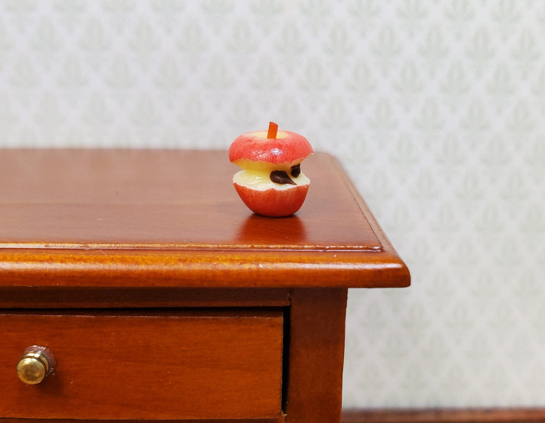 Dollhouse Eaten Apple Core 1:12 Scale Miniature Food Kitchen Fruit Snacks - MiniatureCrush