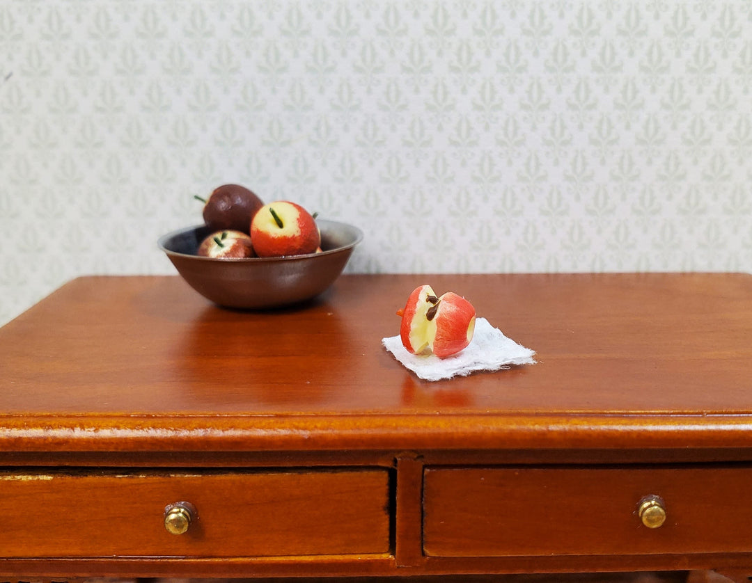 Dollhouse Eaten Apple Core 1:12 Scale Miniature Food Kitchen Fruit Snacks - MiniatureCrush
