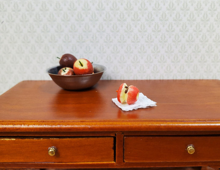 Dollhouse Eaten Apple Core 1:12 Scale Miniature Food Kitchen Fruit Snacks - MiniatureCrush