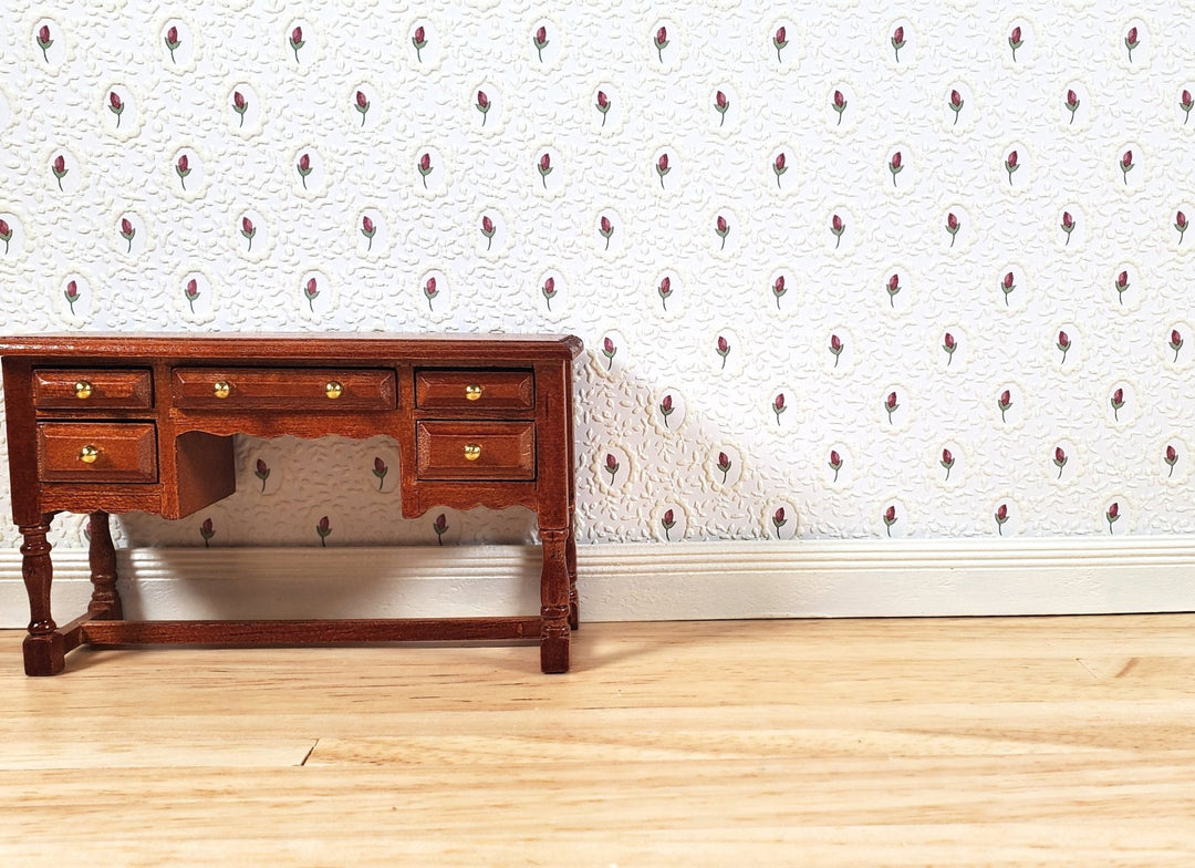 Dollhouse Embossed Wallpaper x3 Sheets Cameo Tulip White 1:12 Scale - MiniatureCrush