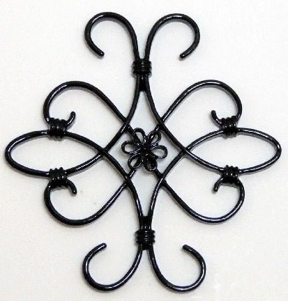 Dollhouse & Fairy Garden Decor Black Iron Wall Accent - MiniatureCrush