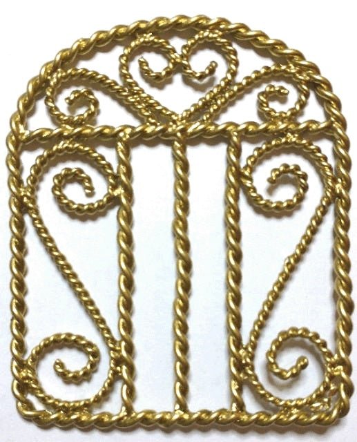 Dollhouse & Fairy Garden Decor Golden Iron Garden Gate - MiniatureCrush