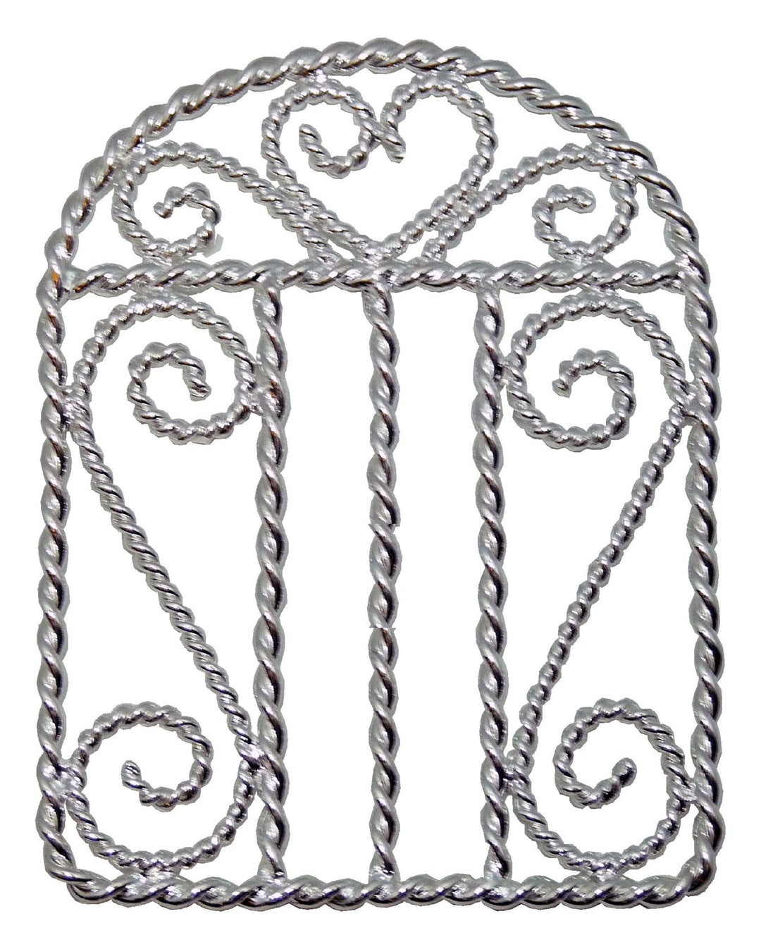 Dollhouse & Fairy Garden Decor Silver Iron Garden Gate - MiniatureCrush
