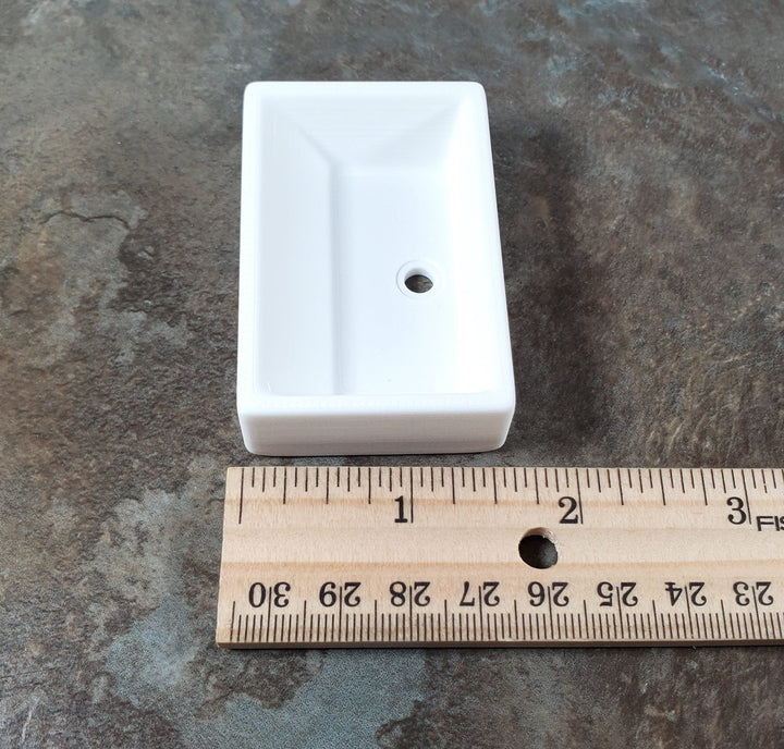 Dollhouse Farmhouse Sink Belfast Butler Style White 1:12 Scale Miniature - Miniature Crush