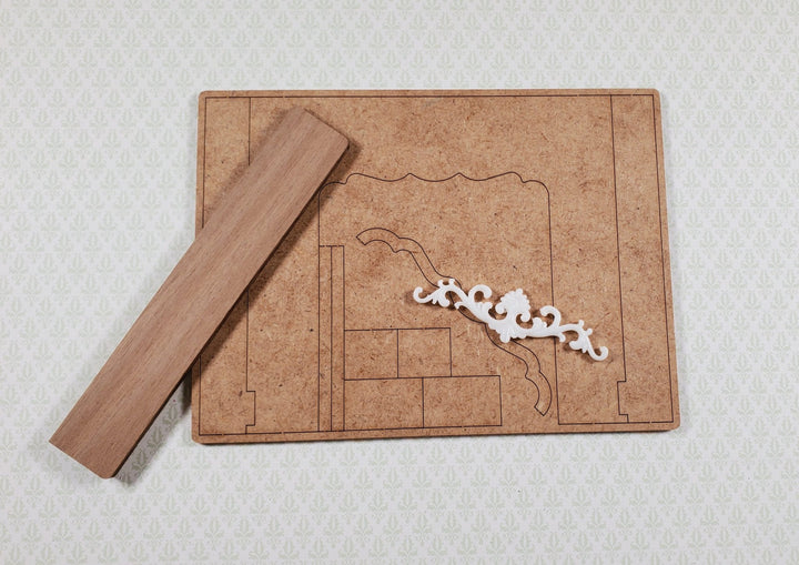 Dollhouse Fireplace Kit DIY 1:12 Scale Miniature Furniture - MiniatureCrush