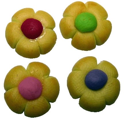 Dollhouse Frosted Flower Cookies Set of 4 1:12 Scale Miniature Food - MiniatureCrush