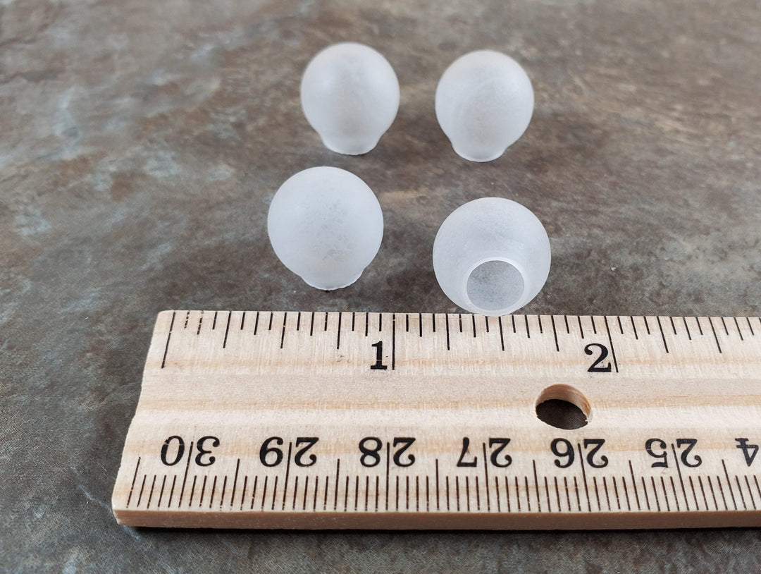 Dollhouse Frosted Glass Globes Shades 1:12 Scale Miniature DIY Lights MH686 - Miniature Crush