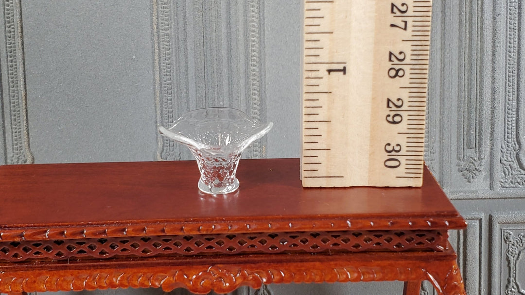 Dollhouse Fruit Bowl Crystalline Style Glass 1:12 Scale Handmade Philip Grenyer - Miniature Crush