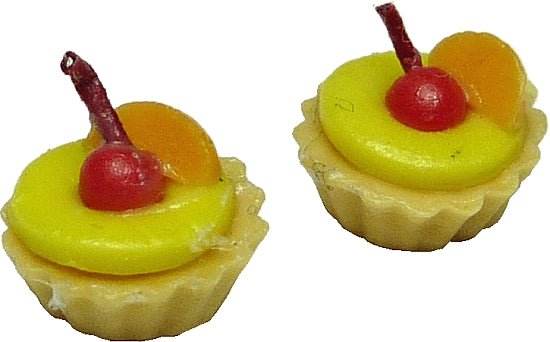 Dollhouse Fruit Custard Cup Set of 2 1:12 Scale Miniature Food - MiniatureCrush