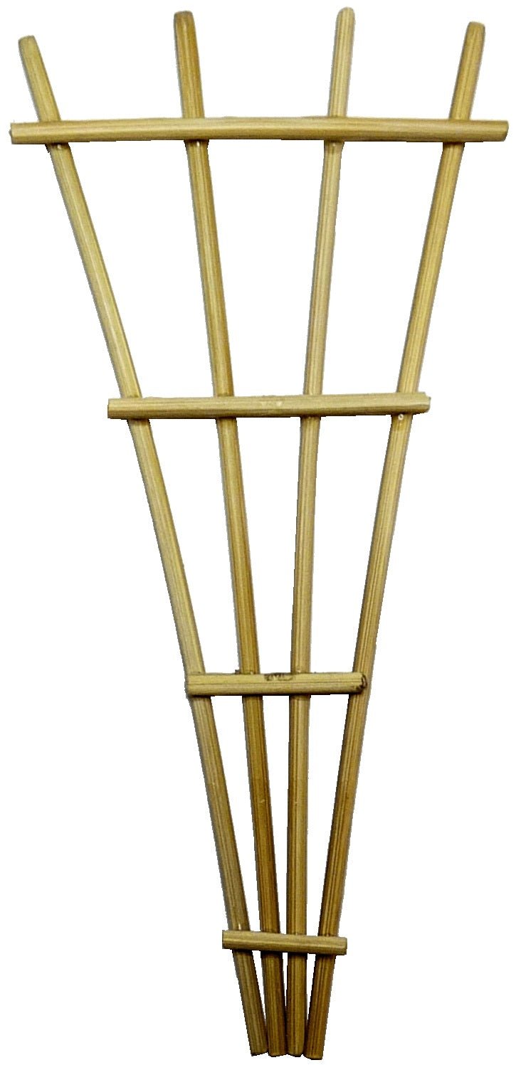 Dollhouse Garden Fan Trellis Natural 1:12 Scale Dollhouse Miniature - MiniatureCrush