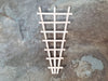Dollhouse Garden Trellis for Flowers V Shaped Unpainted Wood 5 5/8