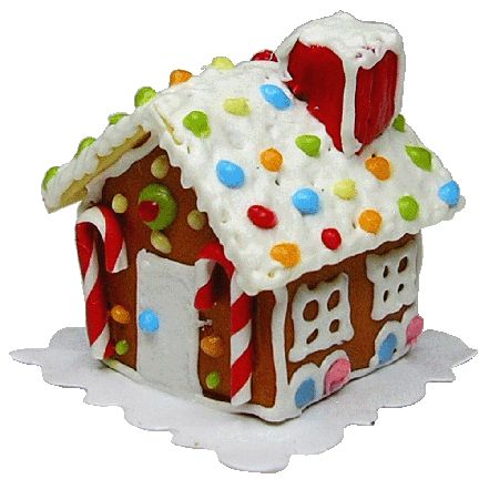 Dollhouse Gingerbread House Gumdrop Roof 1:12 Scale Miniatures Food Bakery - MiniatureCrush