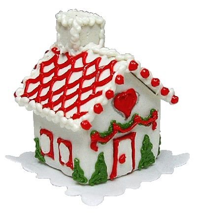 Dollhouse Gingerbread House Love 1:12 Scale Miniatures Food Bakery Kitchen - MiniatureCrush