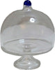 Dollhouse Glass Cake Plate Pedestal with Dome Lid 1:12 Scale Miniature
