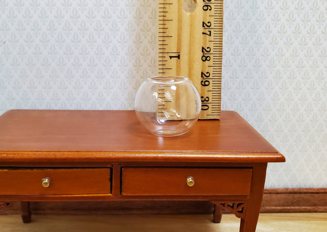 Dollhouse Glass Fish Bowl Large 1:12 Scale Miniature Decorations Pets - MiniatureCrush
