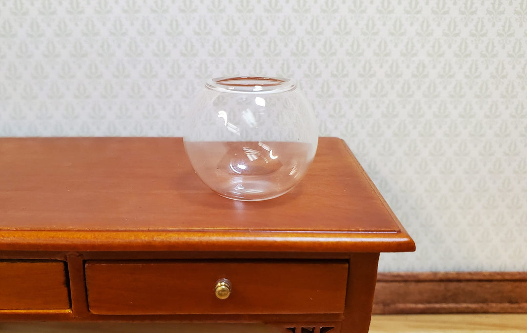 Dollhouse Glass Fish Bowl Large 1:12 Scale Miniature Decorations Pets - MiniatureCrush