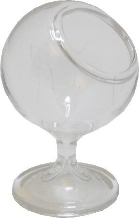 Dollhouse Glass Terrarium on Stand 1:12 Scale Retro Miniature - MiniatureCrush