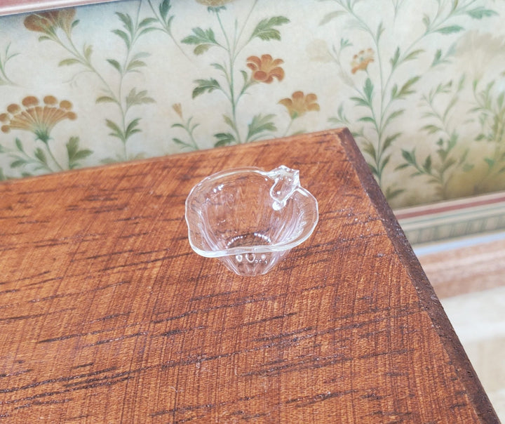 Dollhouse Glass Wide Gravy Boat Bowl 1:12 Scale Miniatures Kitchen - MiniatureCrush