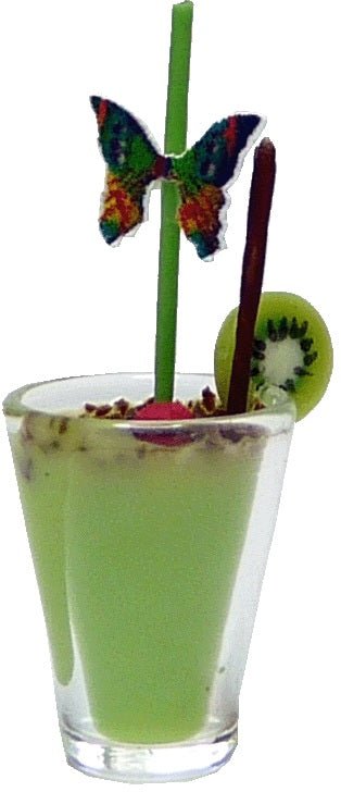 Dollhouse Grasshopper Cocktail 1:12 Scale Miniature Drink - MiniatureCrush