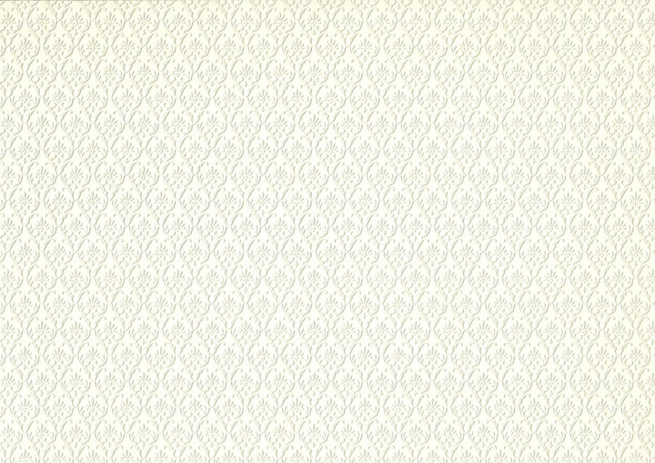 Dollhouse Gray on White Embossed Wallpaper x3 Sheets Art Nouveau 1:12 Scale - MiniatureCrush