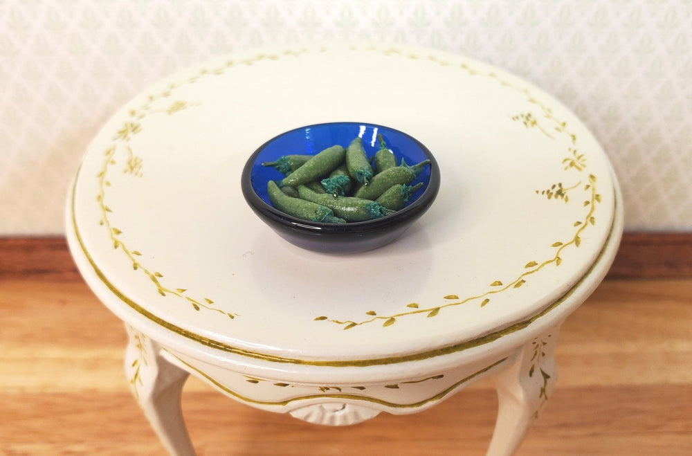 Dollhouse Green Chili Peppers Set of 12 1:12 Scale Miniature Food Kitchen Grocer - MiniatureCrush