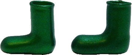 Dollhouse Green Glass Boot Set of 2 1:12 Scale Miniature Decoration - MiniatureCrush