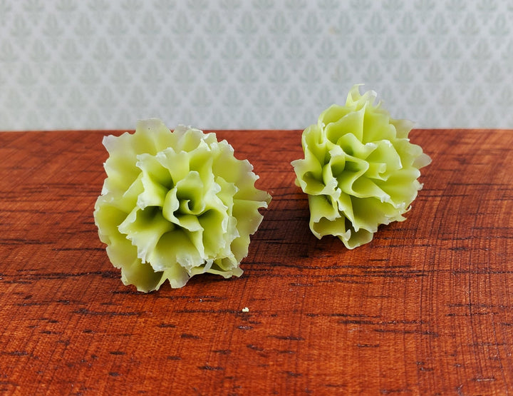 Dollhouse Green Leaf Lettuce 2 Heads 1:12 Scale Miniature Kitchen Groceries - Miniature Crush