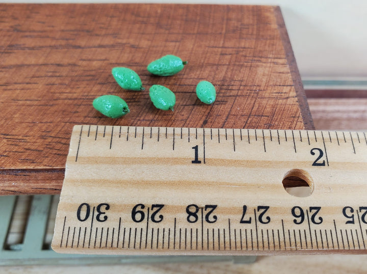 Dollhouse Green Limes Set of 5 1:12 Scale Miniatures Kitchen Food - MiniatureCrush