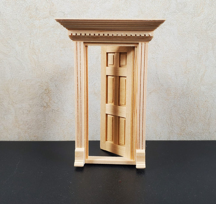 Dollhouse HALF SCALE 1:24 Exterior Yorktown Door Wood HWH6014 Houseworks - MiniatureCrush