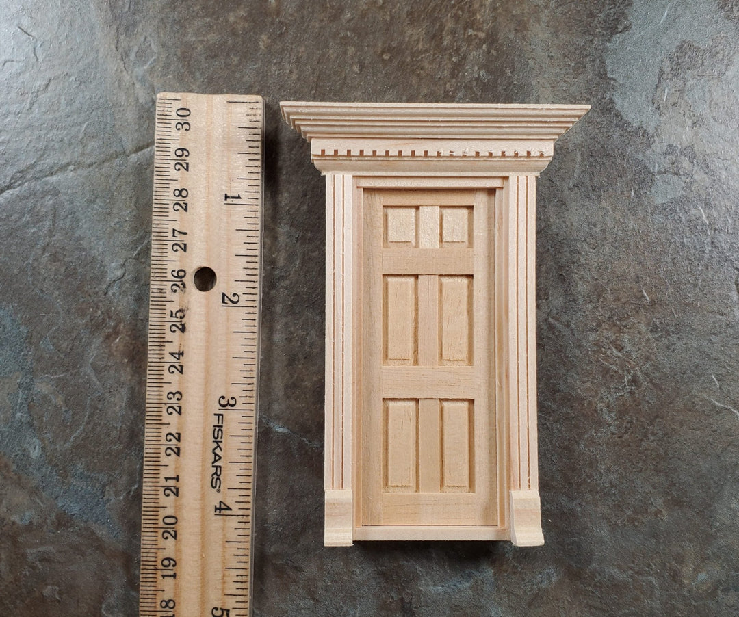 Dollhouse HALF SCALE 1:24 Exterior Yorktown Door Wood HWH6014 Houseworks - MiniatureCrush