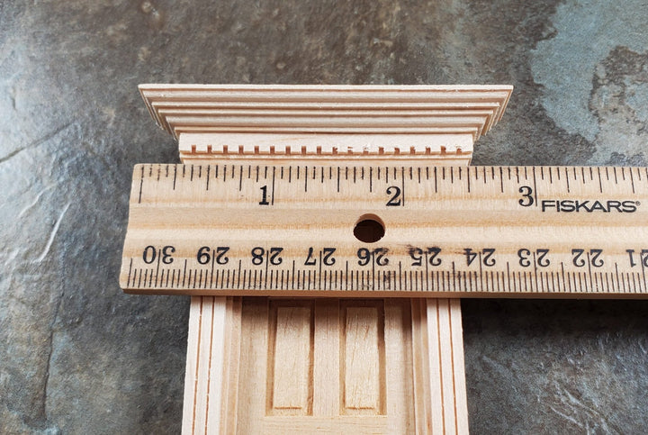 Dollhouse HALF SCALE 1:24 Exterior Yorktown Door Wood HWH6014 Houseworks - MiniatureCrush
