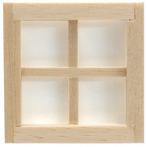 Dollhouse HALF SCALE 1:24 Window with Interior Trim Wood H5004 Houseworks - MiniatureCrush