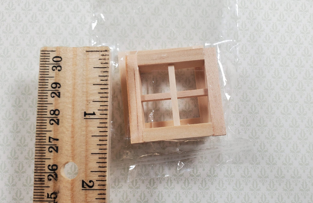 Dollhouse HALF SCALE 1:24 Window with Interior Trim Wood H5004 Houseworks - MiniatureCrush