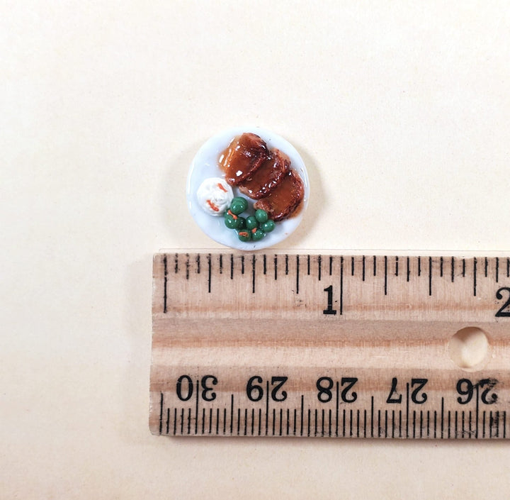 Dollhouse HALF SCALE Beef Pot Roast Dinner 1:24 Miniature Food - MiniatureCrush
