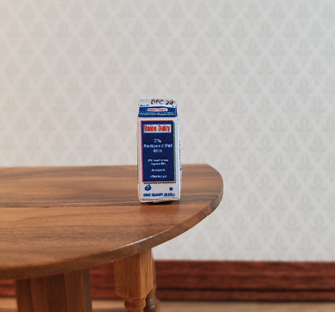 Dollhouse HALF SCALE Carton of Milk 1:24 Miniature Groceries - MiniatureCrush
