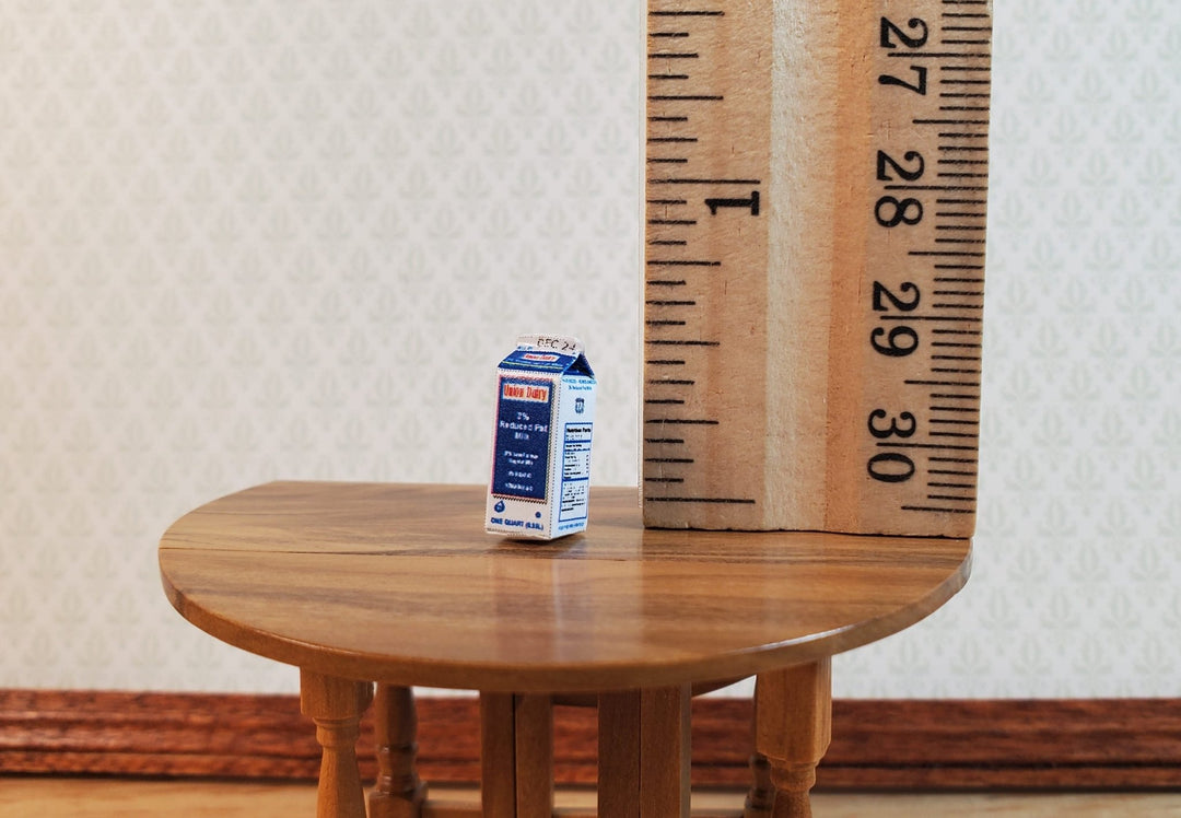Dollhouse HALF SCALE Carton of Milk 1:24 Miniature Groceries - MiniatureCrush