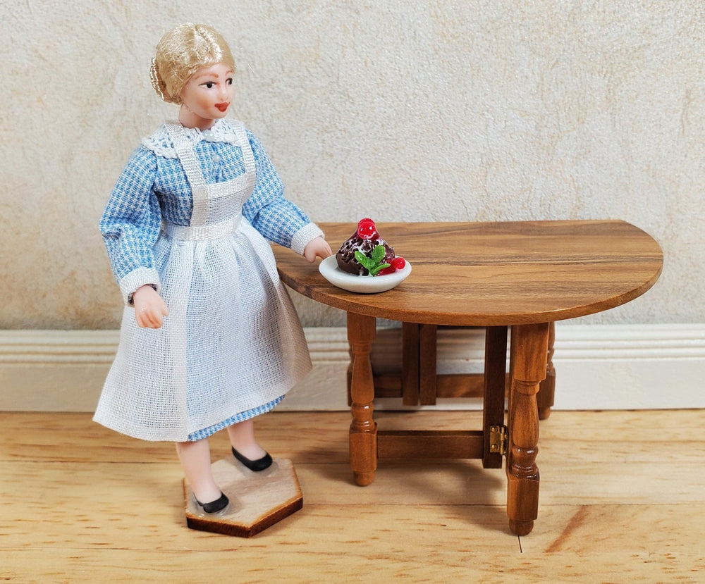 Dollhouse HALF SCALE Chocolate Souffle Cake 1:24 Miniature Food - MiniatureCrush