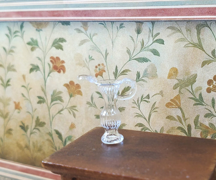 Dollhouse HALF SCALE Clear Elongated Pitcher 1:24 Miniature Kitchen - MiniatureCrush