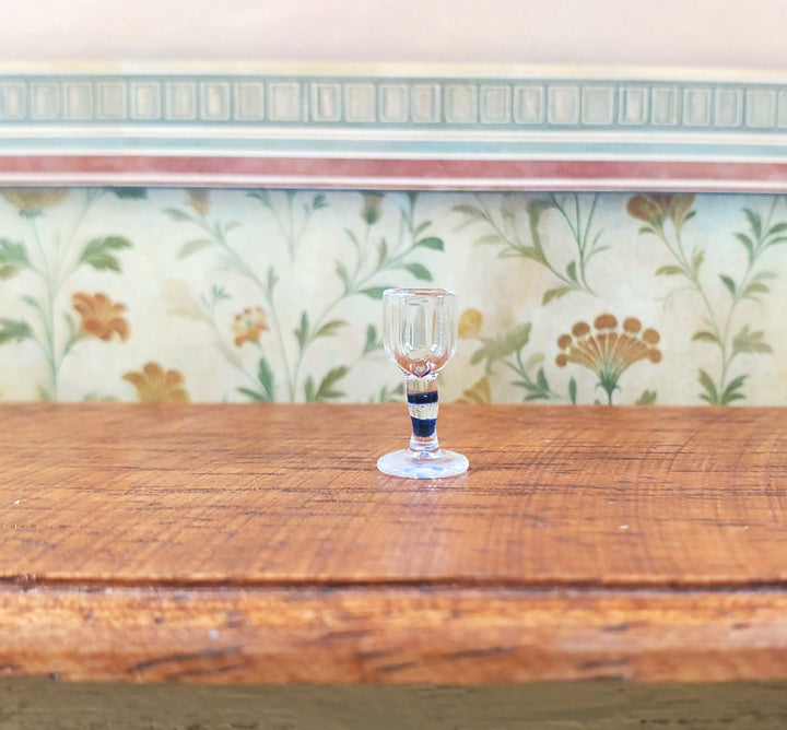 Dollhouse HALF SCALE Contemporary Wine Glass 1:24 Miniature Kitchen Dining - MiniatureCrush