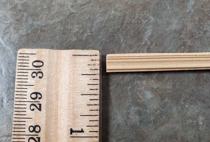 Dollhouse HALF SCALE Crown Cornice Molding 3 pc Trim 1/4" x 18" long 1:24 HW7169 - MiniatureCrush