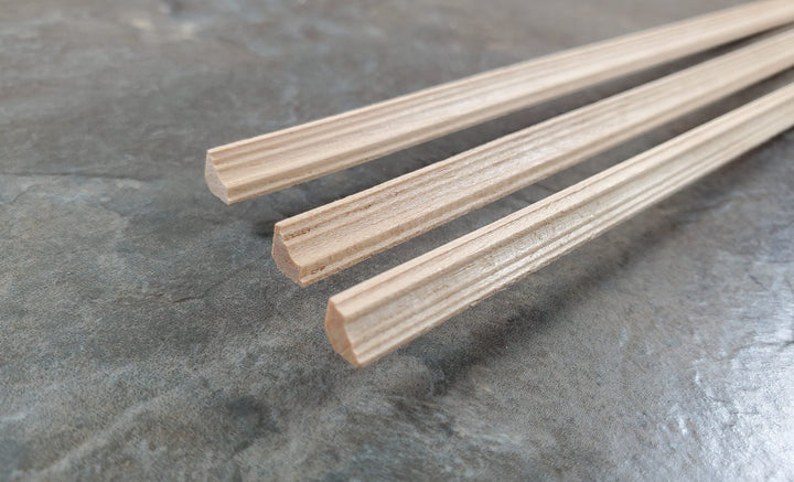 Dollhouse HALF SCALE Crown Cornice Molding 3 pc Trim 1/4" x 18" long 1:24 HW7169 - MiniatureCrush