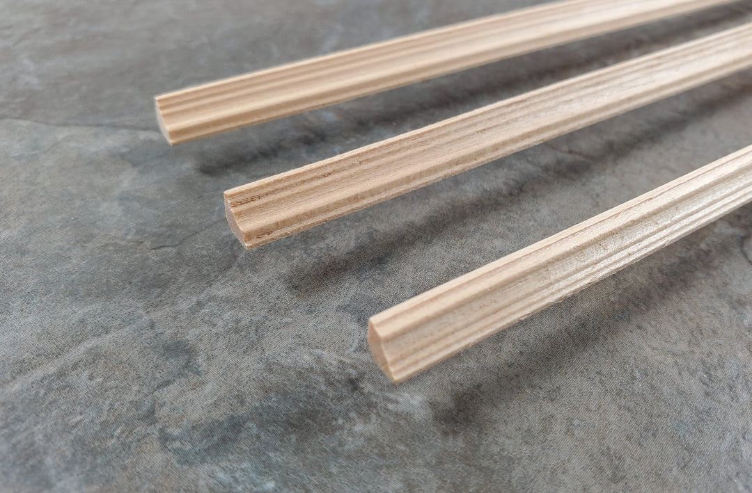 Dollhouse HALF SCALE Crown Cornice Molding 3 pc Trim 1/4" x 18" long 1:24 HW7169 - MiniatureCrush