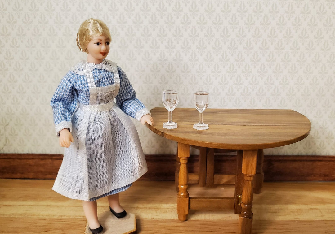 Dollhouse HALF SCALE Cut Stemware Wine Glasses Fancy x2 plastic 1:24 - MiniatureCrush