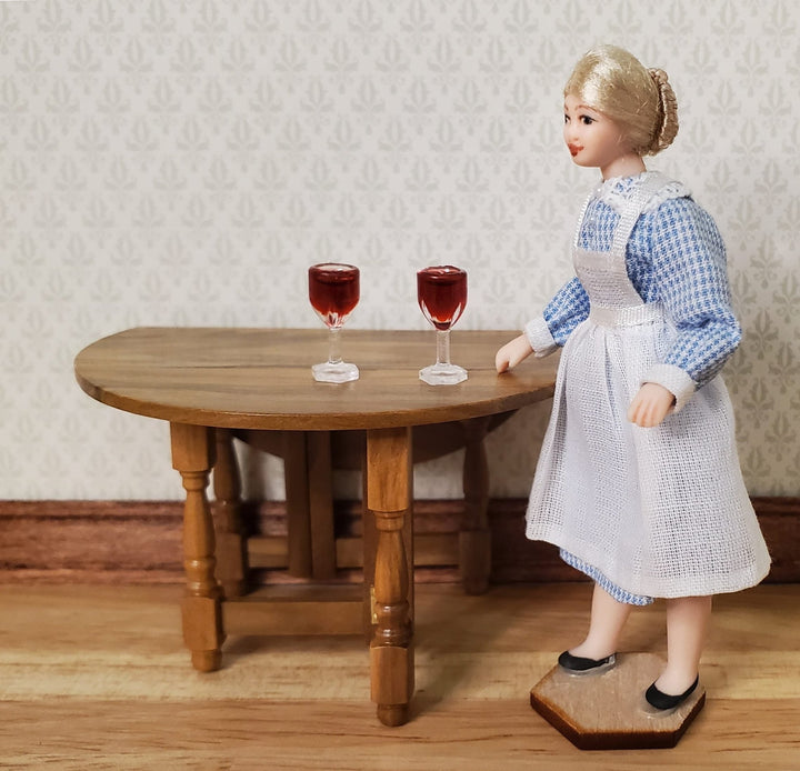 Dollhouse HALF SCALE Filled Red Wine Glasses x2 plastic 1:24 Miniature - MiniatureCrush