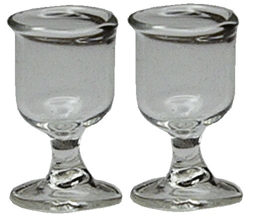 Dollhouse HALF SCALE Goblets 1:24 Miniatures Glasses Dishes - MiniatureCrush