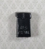 Dollhouse HALF SCALE Mailbox Black Metal 1:24 Scale Miniature Accessory