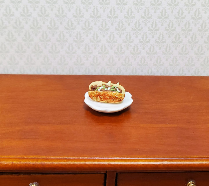 Dollhouse HALF SCALE Philly Cheese Sandwich Hoagie 1:24 Miniature Food - MiniatureCrush