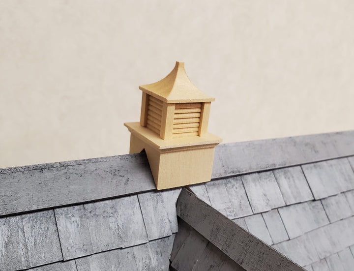 Dollhouse HALF SCALE Roof Cupola Wood Houseworks 1:24 - 45 Degree Pitch Roof - MiniatureCrush