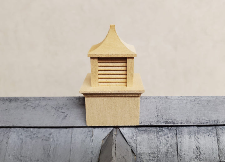 Dollhouse HALF SCALE Roof Cupola Wood Houseworks 1:24 - 45 Degree Pitch Roof - MiniatureCrush